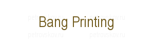 Bang Printing